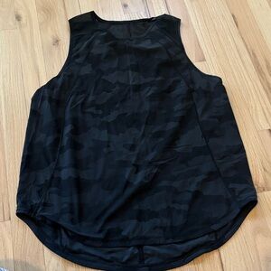 lululemon athletica black camo sculpt tank